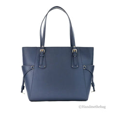 Michael Kors Voyager Large Navy Tote Bag